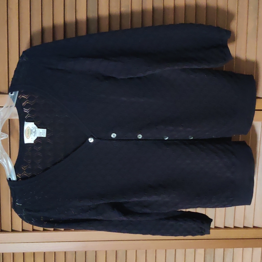 Lace cotton cardigan